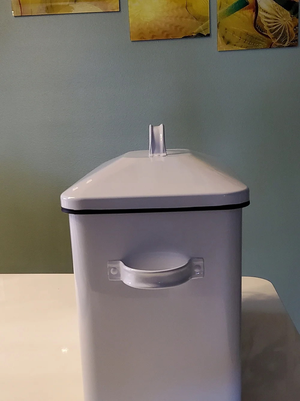 KLARSTEIN White BIG Bread Storage Containar Stainless Steel